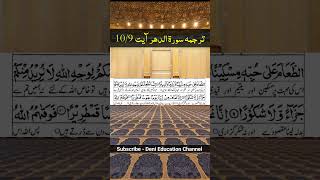 Surah Ad Dahr Part 4 Urdu Translation quraantranslation islamic shorts viralshorts trending [upl. by Bertold]