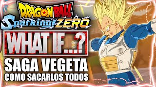 WHAT IFs DE VEGETA  COMO DESBLOQUEARLOS  Dragon Ball Sparking Zero Guías y Tutoriales [upl. by Irvin]