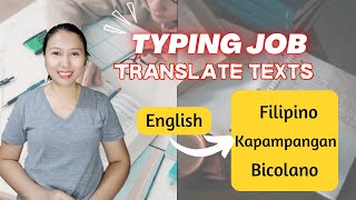 EARN MONEY BY TRANSLATING ENGLISH TO FILIPINO  Sincerely Cath [upl. by Inohtna]