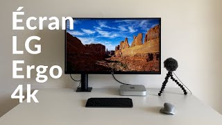 Review Écran LG 4K Ergo UltraFine  Ergonomie Minimalisme Performance [upl. by Segal205]