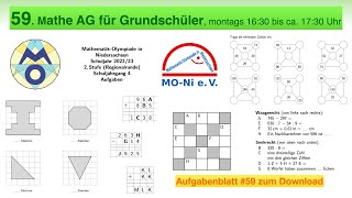 59  Mathe AG Grundschüler  Mathe Olympiade 2022  2023  2 Stufe  Klasse 4 [upl. by Renaxela549]