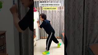 Lunge arm swing exercise five minutes a daymotivation taichi qigong [upl. by Furiya]