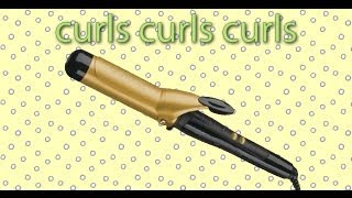 CURLS CURLS CURLS Conair Curling Iron [upl. by Jennings]