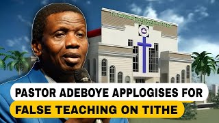 Pastor Adeboye apologises for preaching outside the Bible on Tithe pastoradeboye rccg [upl. by Gerty]