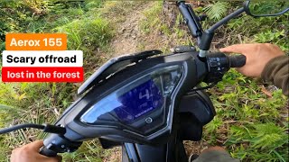 YAMAHA AEROX 155 OFFROAD DANGEROUS OFF ROAD IN THE PROVINCE aerox155 motovlog aerox rider [upl. by Keel]