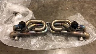 Porsche 718 GT4 PDK standard exhaust vs JCR exhaust [upl. by Nicholson]