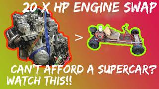 BIG Engine Meets tiny GoKart  Worlds Most Affordable Death Trap  3 [upl. by Arihsan]