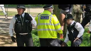 Police arrested a man for jumping the fence at cavalry Sunday london [upl. by Sylvester935]