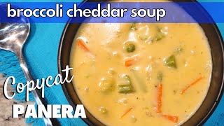 Easy BROCCOLI CHEESE SOUP Recipe  PANERA Broccoli cheddar soup copycat [upl. by Odradlig493]