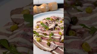 Vitello Tonnato ¡un clásico Italiano perfecto para estas navidades recetas youtubeshorts [upl. by Shotton82]