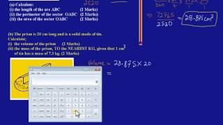 CSEC CXC Maths Past Paper 2 Question 4b May 2012 Exam Solutions Answers by Will EduTech [upl. by Rhine]