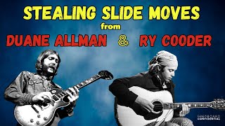 Duane Allman vs Ry Cooder Stealing Slide Moves from the Masters [upl. by Lewellen]