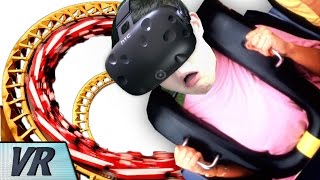 가상현실VR 짜릿한 롤러 코스터 체험구토유발자  롤러 코스터 시뮬레이션HTC VIVE  겜브링GGAMBRING [upl. by Janina]