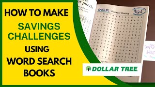 How To Making Savings Challenges Using Word Search Books [upl. by Adialeda]