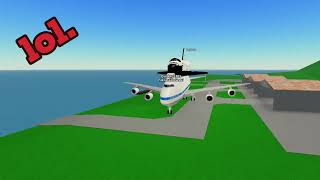 Landing on three short runways in PTFS with the 747 SCA [upl. by Kursh]