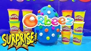 ORBEEZ GIANT EGG Play Doh Surprise Opening 50  Surprise Toys Video Gigante Huevo Sorpresa [upl. by Aineles]