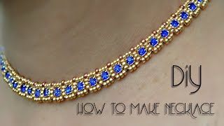 How To Make Necklace At Home  Necklace  Diy  Black Pearl [upl. by Ydnamron338]