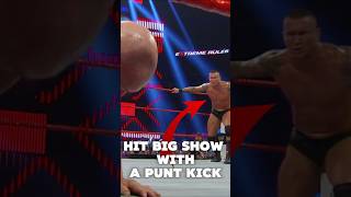 When Randy Orton HIT Big Show with a PUNT KICK wwe wrestling shorts [upl. by Wit]