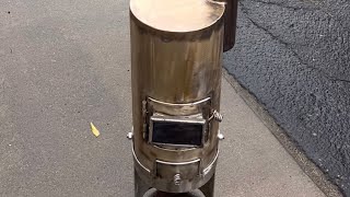 I built an all stainless steel wood stove [upl. by Benildis]