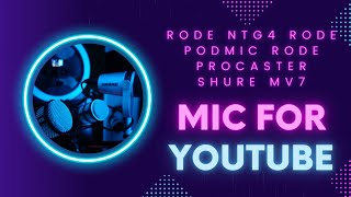 Rode NTG4 vs PodMic vs Procaster vs Shure MV7 [upl. by Drwde570]