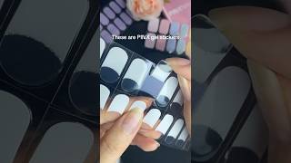 Gel nails in sticker form nailart nails manicure nailtutorial gelnails nailpolish acrylics [upl. by Snej614]