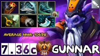 Gunnar  Dark Seer Pos 3  736c  Immortal Dota [upl. by Anavrin]