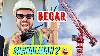 Tower Crane Signal Man Training  Tower Crane Signal Man Interview  Crane [upl. by Acinej]