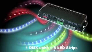 How to control LED strips over DMX  LedStripStudiocom [upl. by Ulrick]