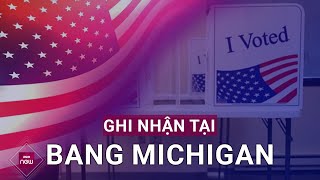 Ghi nhận tình hình bầu cử Tổng thống Mỹ 2024 tại bang Michigan  VTC Now [upl. by Lyred]