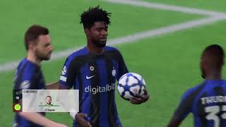 FIFA 23  Manager career Champions group match vs Inter [upl. by Corsetti518]