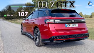 NEW VW ID7 GTX 340hp  0100 kmh acceleration🏁 by Automann in 4K [upl. by Sedaiuqlem951]