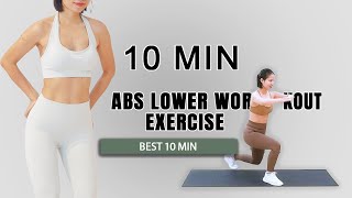 BEST 10 min Lower Abs Workout Exercises [upl. by Slyke114]