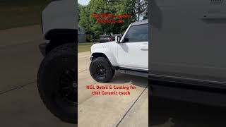 Custom Bronco Raptor ceramic automobile paintcorrection ford fordbronco ceramiccoating lifted [upl. by Naitsirt]