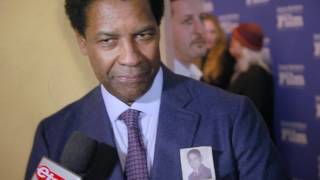 SBIFF 2017 Red Carpet Interview with Denzel Washington quotFencesquot [upl. by Michale]