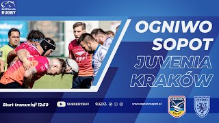 Ogniwo Sopot  Juvenia Kraków  Ekstraliga rugby na żywo od 1250 [upl. by Nahshon954]