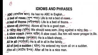 Idioms amp Phrases  Ep 1 For Spoking amp Job Exam with Tricks [upl. by Soisanahta]