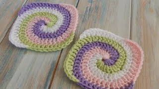 How to Crochet a Spiral Granny Square [upl. by Brost]