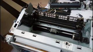 Hp M1005 laser printer Full dismantle Part 3 paper jam pickup solution pickup roller cleaning [upl. by Jowett]