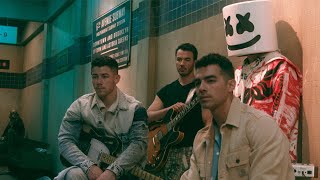 Marshmello x Jonas Brothers Leave Before You Love Me Behind The Scenes [upl. by Rooney]