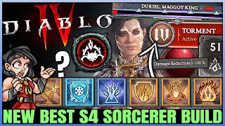 Diablo 4  New Best S4 Highest Damage Sorcerer Build  Easy Early Torment At 50  Full Guide amp More [upl. by Tedmann949]