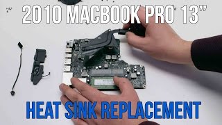 2010 Macbook Pro 13quot A1278 CPU Heat Sink Replacement [upl. by Aderfla]