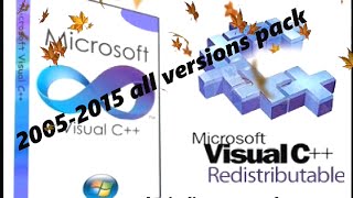 Download VCredist all versions package 200515 Free [upl. by Xilef936]