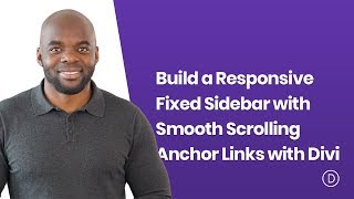 How to Build a Responsive Fixed Sidebar with Smooth Scrolling Anchor Links with Divi [upl. by Lisette903]