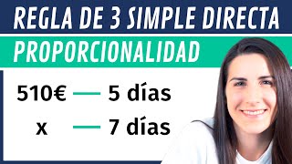 PROBLEMA de Proporcionalidad DIRECTA ✅ REGLA DE TRES Simple Directa [upl. by Enileve]