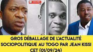 gros déballage de lactualité Sociopolitique au Togo par Jean kissi cet 010924 [upl. by Harve]