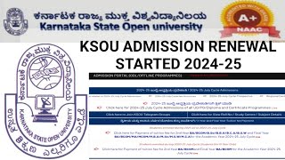 ksou second and third year admission renewal started for 202425 [upl. by Joashus]