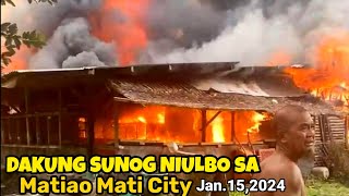 Sunog Niulbo sa Purok Maunawain Matiao Mati City [upl. by Assirem]