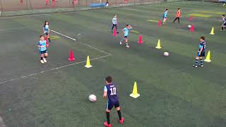 U10 Passing drill Exercise de Passe [upl. by Rawdin]