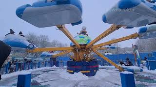 Go Jetters Vroomster Zoom Ride IN SNOW  Alton Towers [upl. by Heshum]