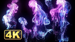 Abstract Liquid 1 Hour 4K Relaxing Screensaver for Meditation Relaxing music [upl. by Ehudd]